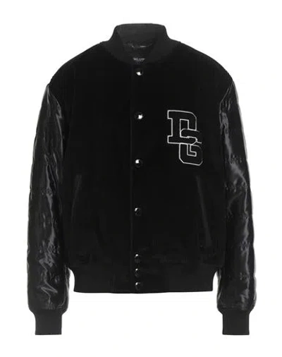 Dolce & Gabbana Man Jacket Black Size 46 Cotton, Polyamide, Virgin Wool, Elastane, Wool