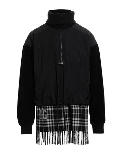 Dolce & Gabbana Man Jacket Black Size L Wool, Polyamide, Cotton, Virgin Wool, Polyester