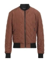 Dolce & Gabbana Man Jacket Brown Size 34 Polyester, Cotton, Elastane