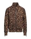 Dolce & Gabbana Man Jacket Camel Size 34 Polyester, Cotton, Polyamide In Beige