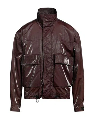 Dolce & Gabbana Man Jacket Chocolate Brown Size M Polyamide