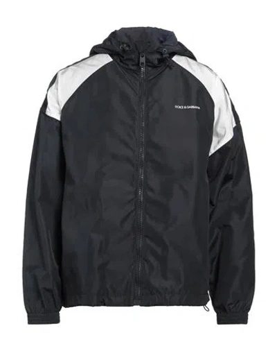 Dolce & Gabbana Man Jacket Midnight Blue Size Xl Polyamide