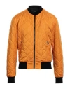 Dolce & Gabbana Man Jacket Orange Size 42 Polyester, Cotton, Elastane In Orange