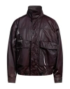 Dolce & Gabbana Man Jacket Plum Size L Polyamide In Purple