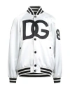 DOLCE & GABBANA DOLCE & GABBANA MAN JACKET WHITE SIZE 44 POLYESTER, SILICONE, VISCOSE, COTTON, ELASTANE