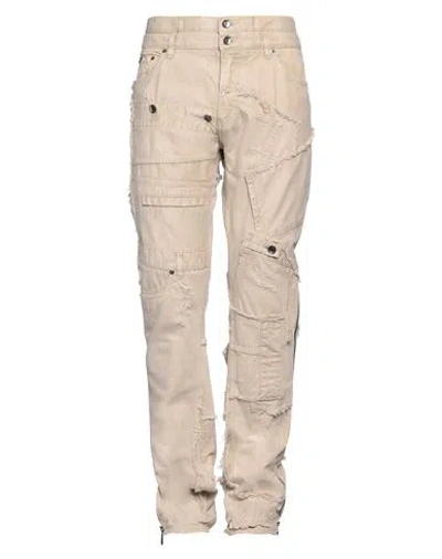Dolce & Gabbana Man Jeans Beige Size 34 Cotton