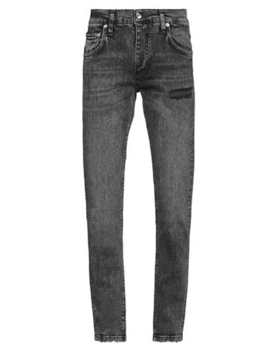 Dolce & Gabbana Man Jeans Black Size 32 Cotton, Elastane