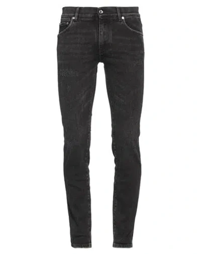 Dolce & Gabbana Man Jeans Black Size 42 Cotton, Elastane