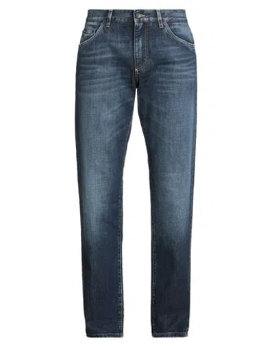 Dolce & Gabbana Man Jeans Blue Size 32 Cotton, Polyester