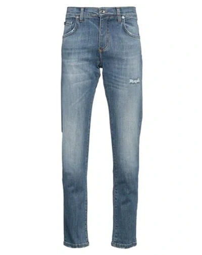 Dolce & Gabbana Man Jeans Blue Size 34 Cotton, Elastane