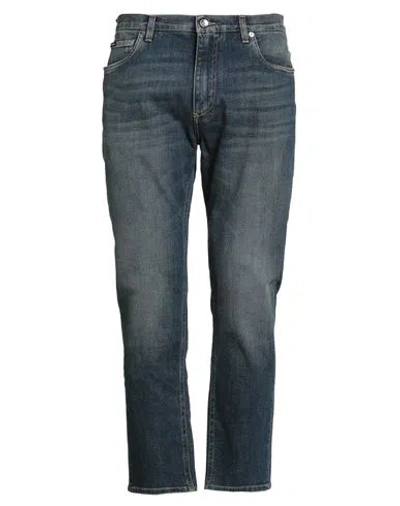Dolce & Gabbana Man Jeans Blue Size 36 Cotton, Elastane