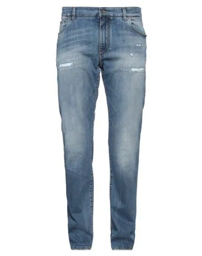 Dolce & Gabbana Man Jeans Blue Size 42 Cotton, Elastane
