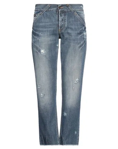Dolce & Gabbana Man Jeans Blue Size 30 Cotton, Lyocell