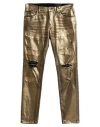 Dolce & Gabbana Man Jeans Gold Size 38 Cotton, Elastane In Gold