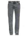 Dolce & Gabbana Man Jeans Grey Size 42 Cotton, Elastane In Gray