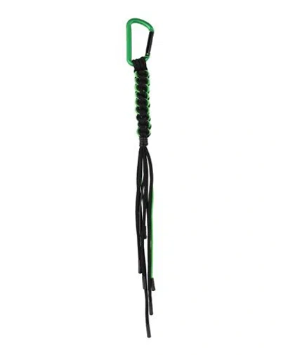 Dolce & Gabbana Man Key Ring Black Size - Polyester, Pvc - Polyvinyl Chloride
