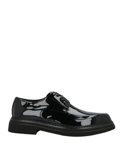 Dolce & Gabbana Man Lace-up Shoes Black Size 12 Calfskin