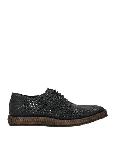 Dolce & Gabbana Man Lace-up Shoes Black Size 8 Goat Skin