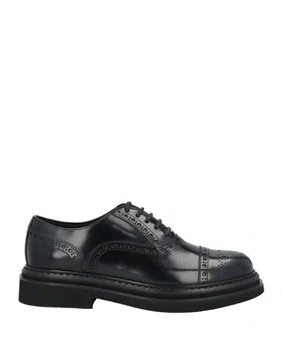Dolce & Gabbana Man Lace-up Shoes Black Size 11 Calfskin