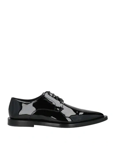 Dolce & Gabbana Man Lace-up Shoes Black Size 9 Leather