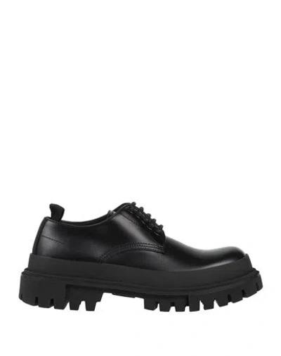 Dolce & Gabbana Man Lace-up Shoes Black Size 9.5 Soft Leather