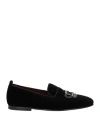Dolce & Gabbana Man Loafers Black Size 7 Textile Fibers In Black