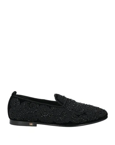 Dolce & Gabbana Man Loafers Black Size 9 Leather