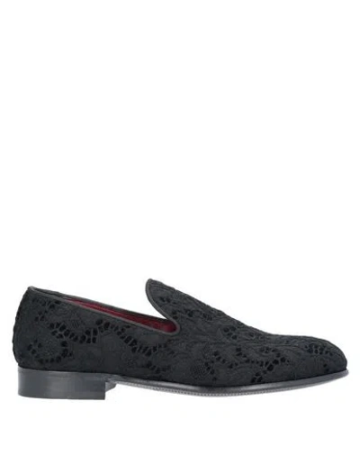 DOLCE & GABBANA DOLCE & GABBANA MAN LOAFERS BLACK SIZE 9 TEXTILE FIBERS,11778803IE 3