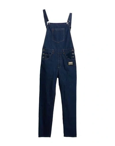 Dolce & Gabbana Man Overalls Blue Size 44 Cotton