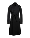 Dolce & Gabbana Man Overcoat & Trench Coat Black Size 38 Virgin Wool, Elastane In Black