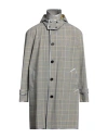 Dolce & Gabbana Man Overcoat & Trench Coat Grey Size 40 Virgin Wool, Polyester, Elastane In Grey