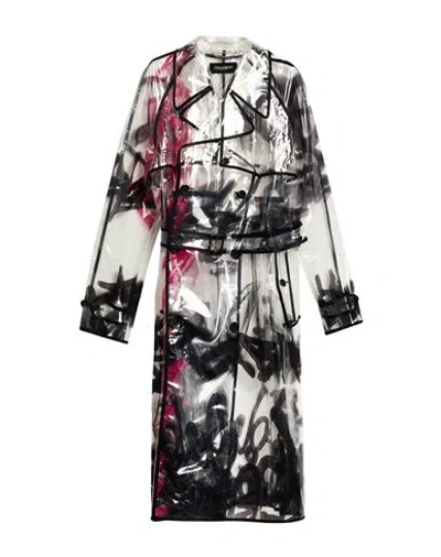 Dolce & Gabbana Man Overcoat & Trench Coat Transparent Size 46 Polyurethane