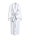 Dolce & Gabbana Man Overcoat & Trench Coat White Size 44 Linen In White