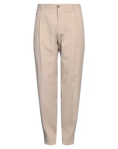 Dolce & Gabbana Man Pants Beige Size 44 Cotton