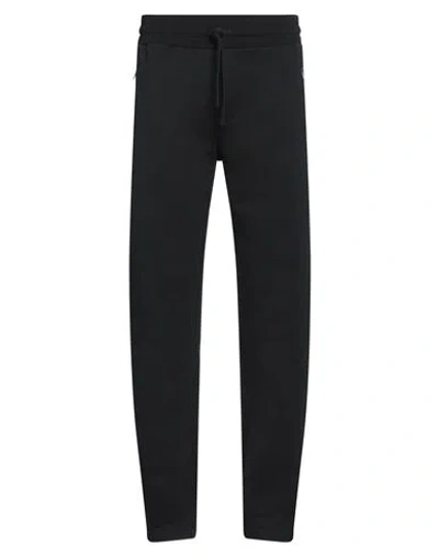 Dolce & Gabbana Man Pants Black Size 28 Cotton, Polyamide, Elastane, Calfskin