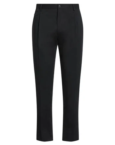 Dolce & Gabbana Man Pants Black Size 38 Cotton, Elastane