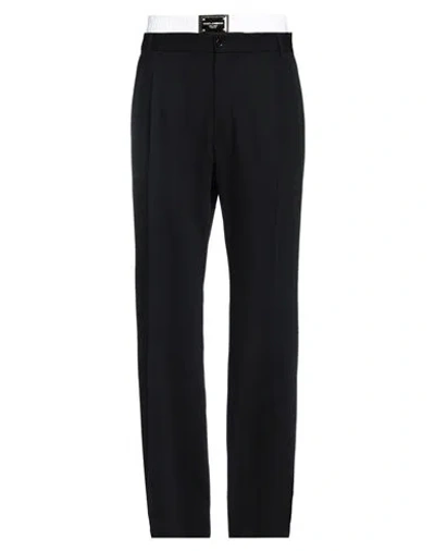 Dolce & Gabbana Man Pants Black Size 34 Virgin Wool, Cotton