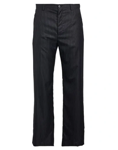 Dolce & Gabbana Man Pants Black Size 36 Wool, Silk