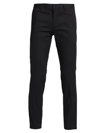 Dolce & Gabbana Man Pants Black Size 40 Cotton, Synthetic Fibers, Wool, Metallic Fiber