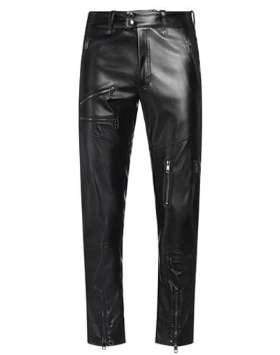 Dolce & Gabbana Man Pants Black Size 38 Polyurethane, Polyester