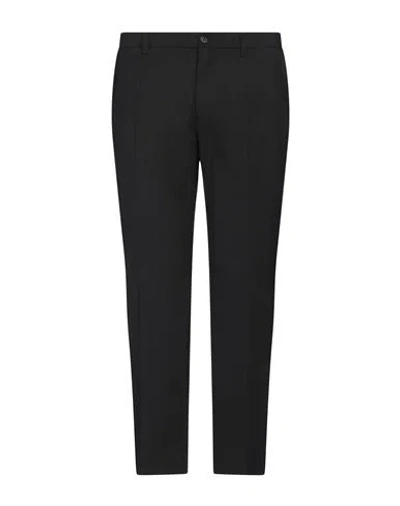 Dolce & Gabbana Man Pants Black Size 38 Wool, Polyester, Elastane