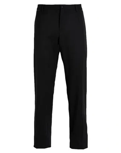 Dolce & Gabbana Man Pants Black Size 40 Wool, Silk, Elastane, Polyester