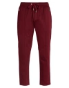 Dolce & Gabbana Man Pants Brick Size 42 Cotton, Elastane, Zamak, Calfskin In Red