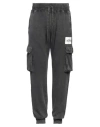 Dolce & Gabbana Logo-patch Tapered Cargo Trousers In Grey