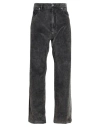 Dolce & Gabbana Charcoal Stretch Corduroy Pant In Black
