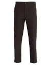 Dolce & Gabbana Man Pants Dark Brown Size 32 Polyester, Viscose, Wool, Elastane