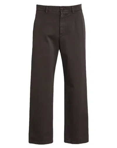 Dolce & Gabbana Man Pants Dark Brown Size 34 Cotton
