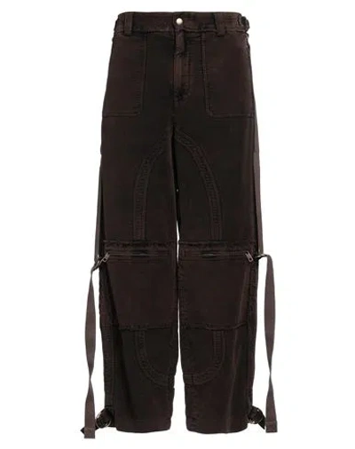 Dolce & Gabbana Man Pants Dark Brown Size 40 Cotton