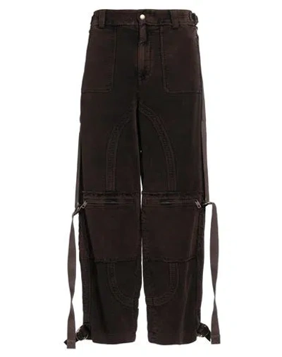 Dolce & Gabbana Man Pants Dark Brown Size 32 Cotton