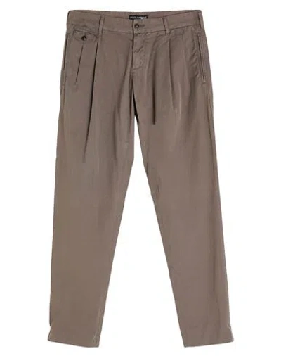 Dolce & Gabbana Man Pants Khaki Size 32 Cotton In Brown